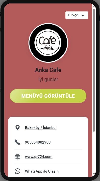 Anka Cafe - Anka Cafe Menü