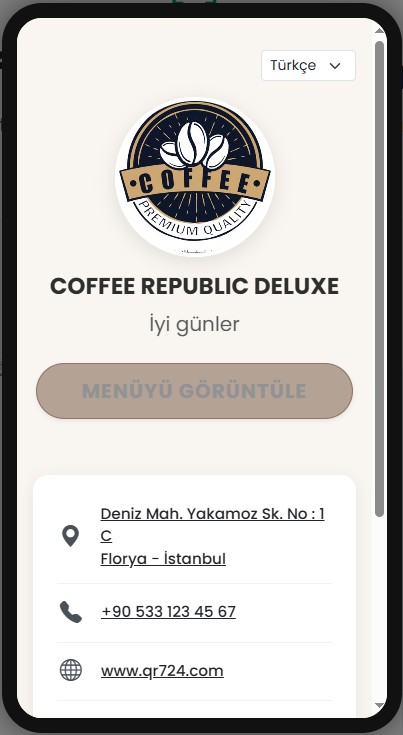 COFFEE REPUBLIC DELUXE - Coffe Deluxe Menü
