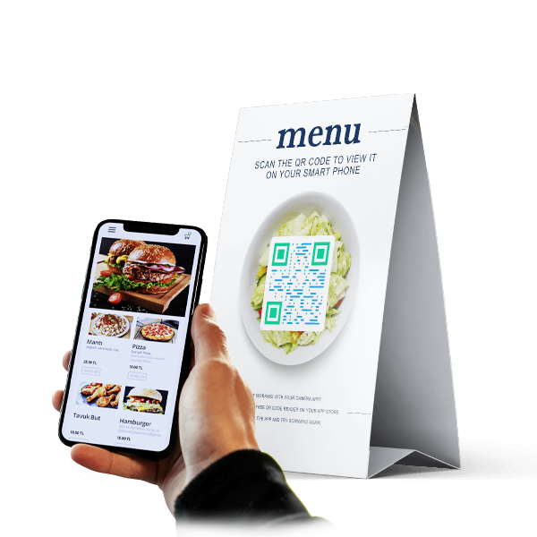 QR Menü Mockup